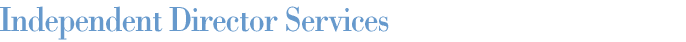 Independent Director Services