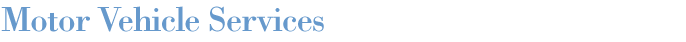Motor Vehicle Services
