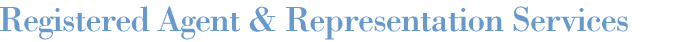 Registered Agent and Representation Services